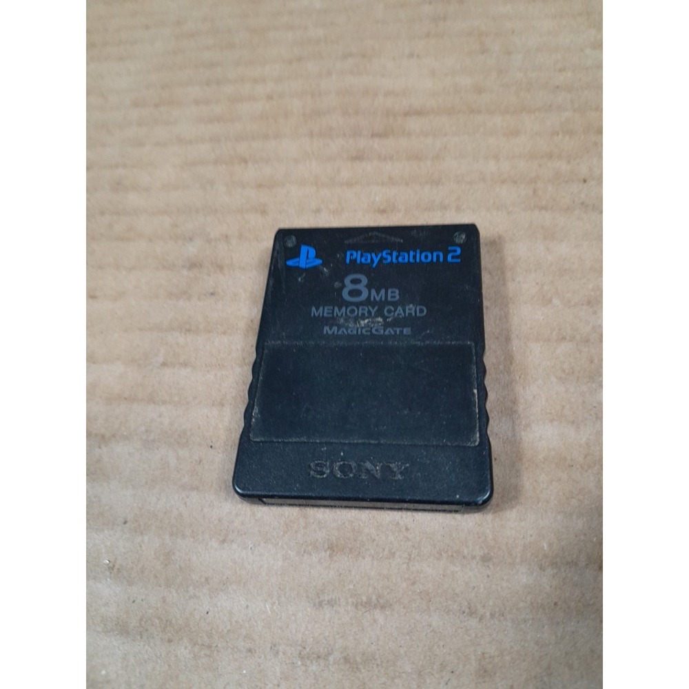 Official OEM Sony Playstation 2 PS2 8MB Magicgate Memory Card  Black
